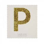 MERIMERI Glitter stickers alfabet P
