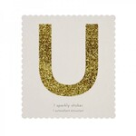 MERIMERI Glitter alphabet stickers U