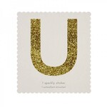 MERIMERI Glitter stickers alfabet U