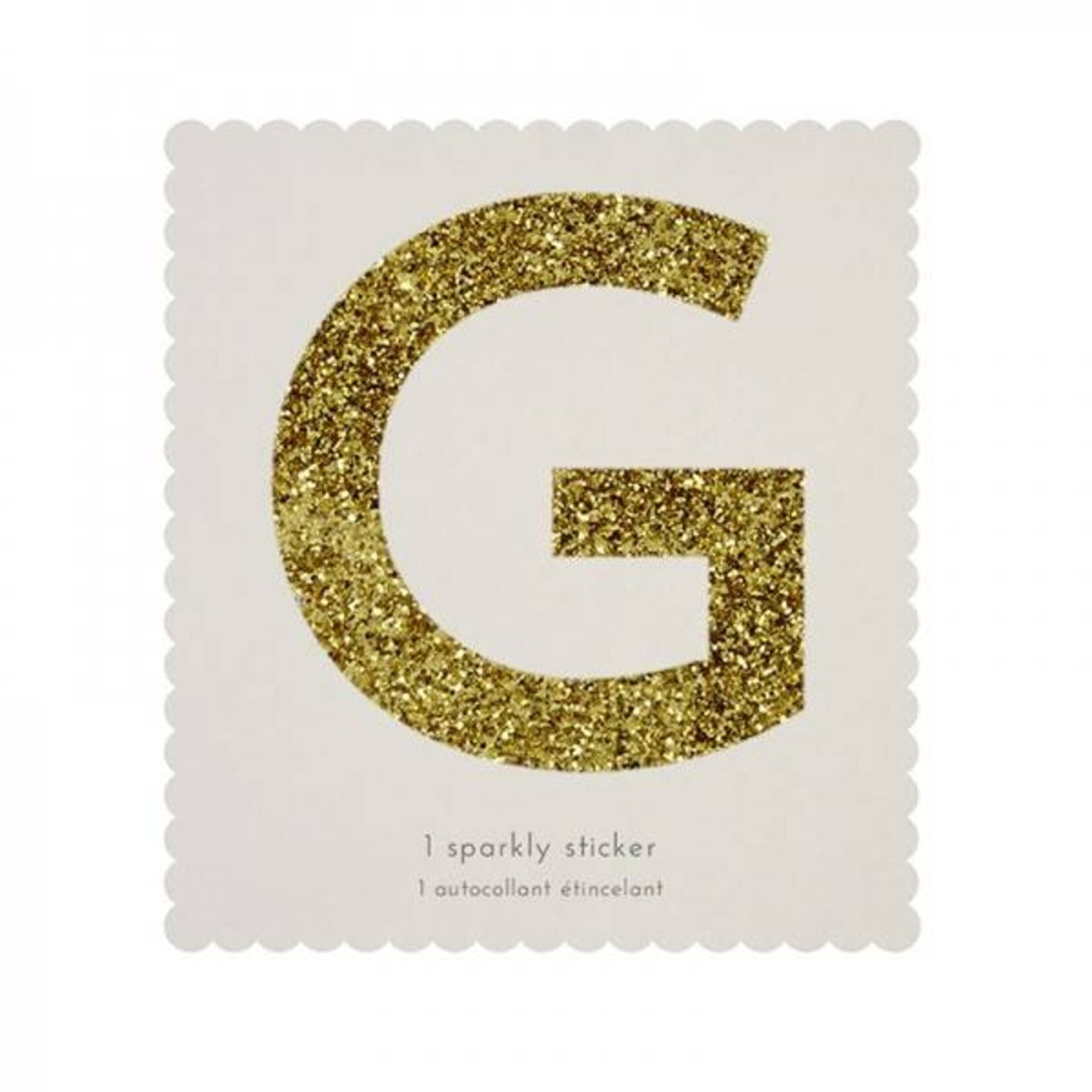MERIMERI Glitter alphabet stickers G