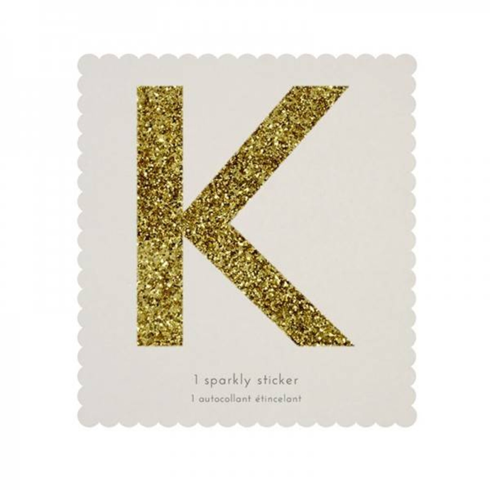 MERIMERI Glitter alphabet stickers K