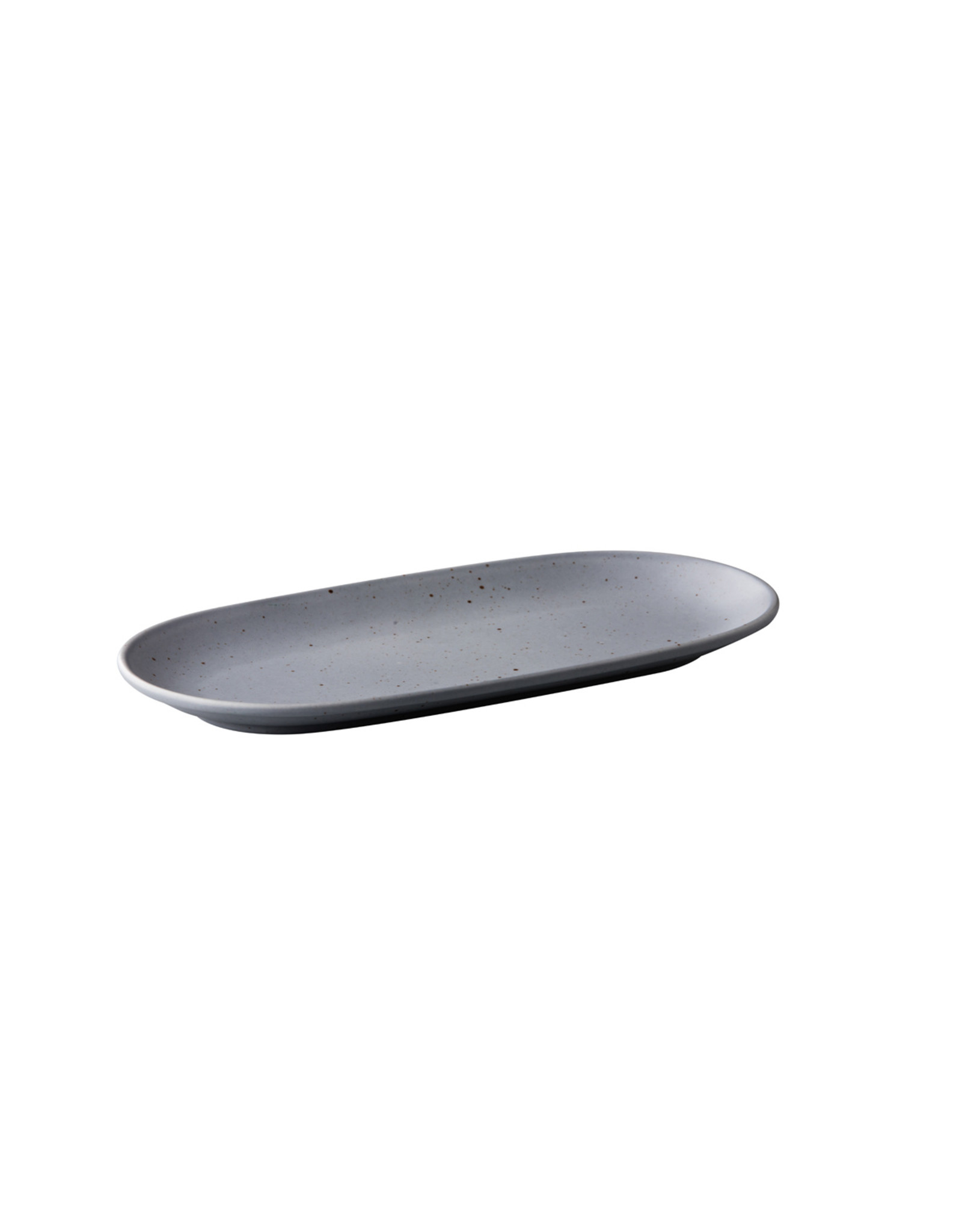 Stylepoint Tinto ovalen serveerbord mat grijs 30 x 15 cm