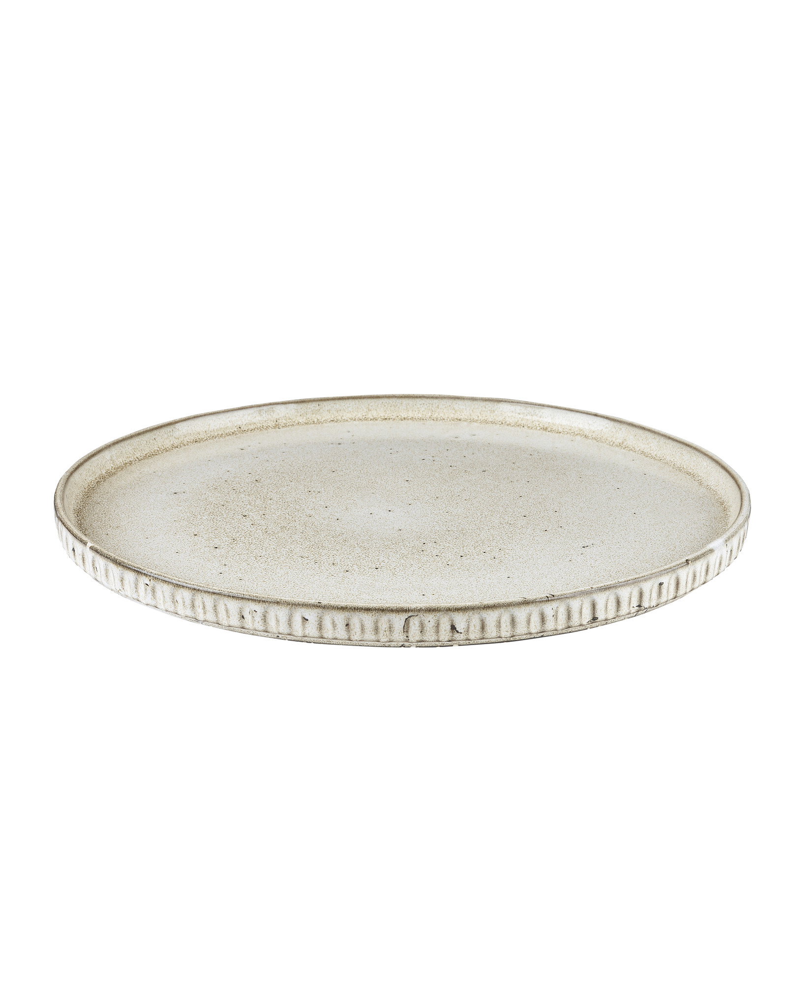 Stylepoint Stonewhite plate with raised edge 26,5 cm