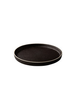 Stylepoint Bristol plate with raised edge black 22cm