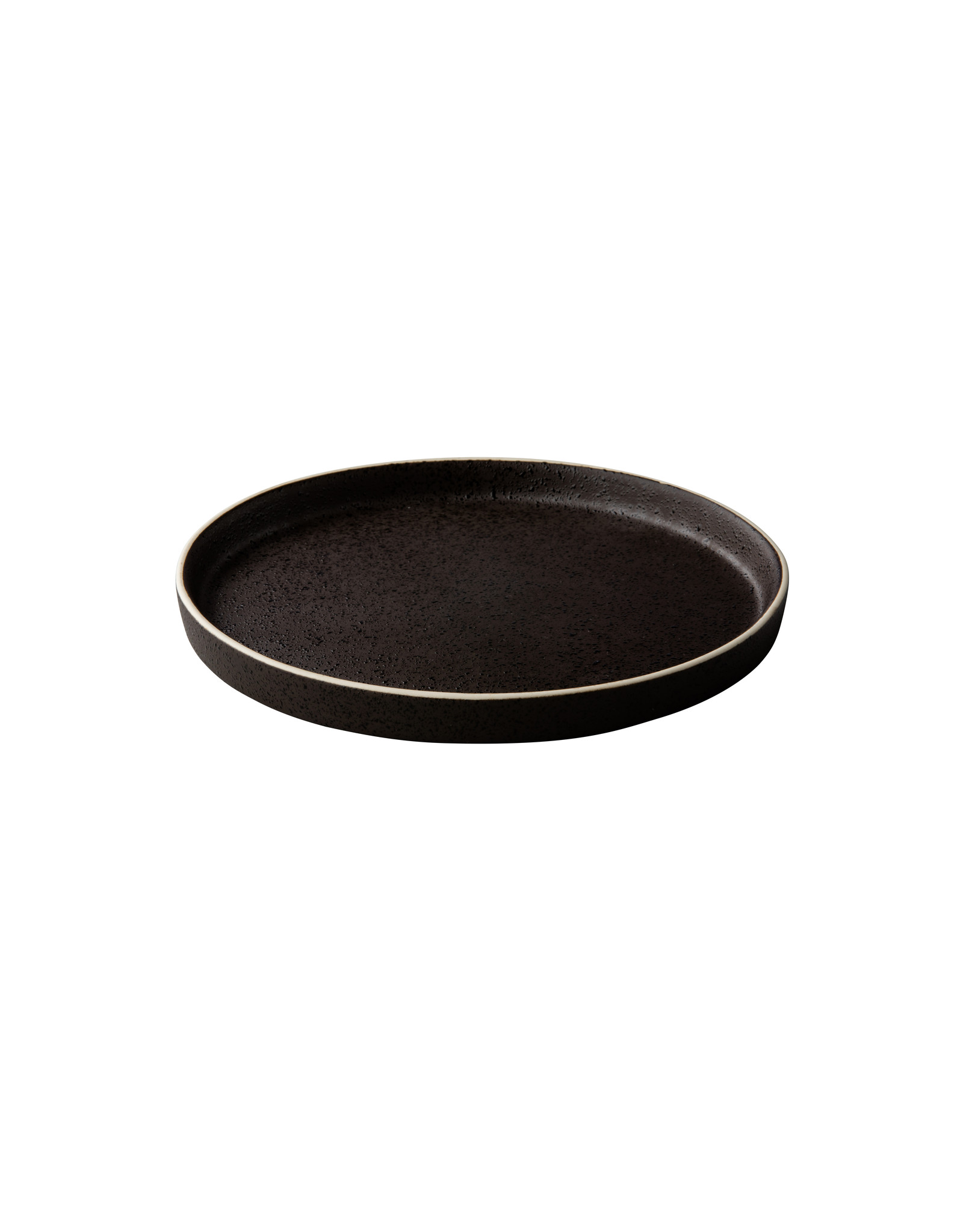Stylepoint Bristol plate with raised edge black 22cm