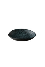 Stylepoint Chameleon deep plate black with blue spots 24cm