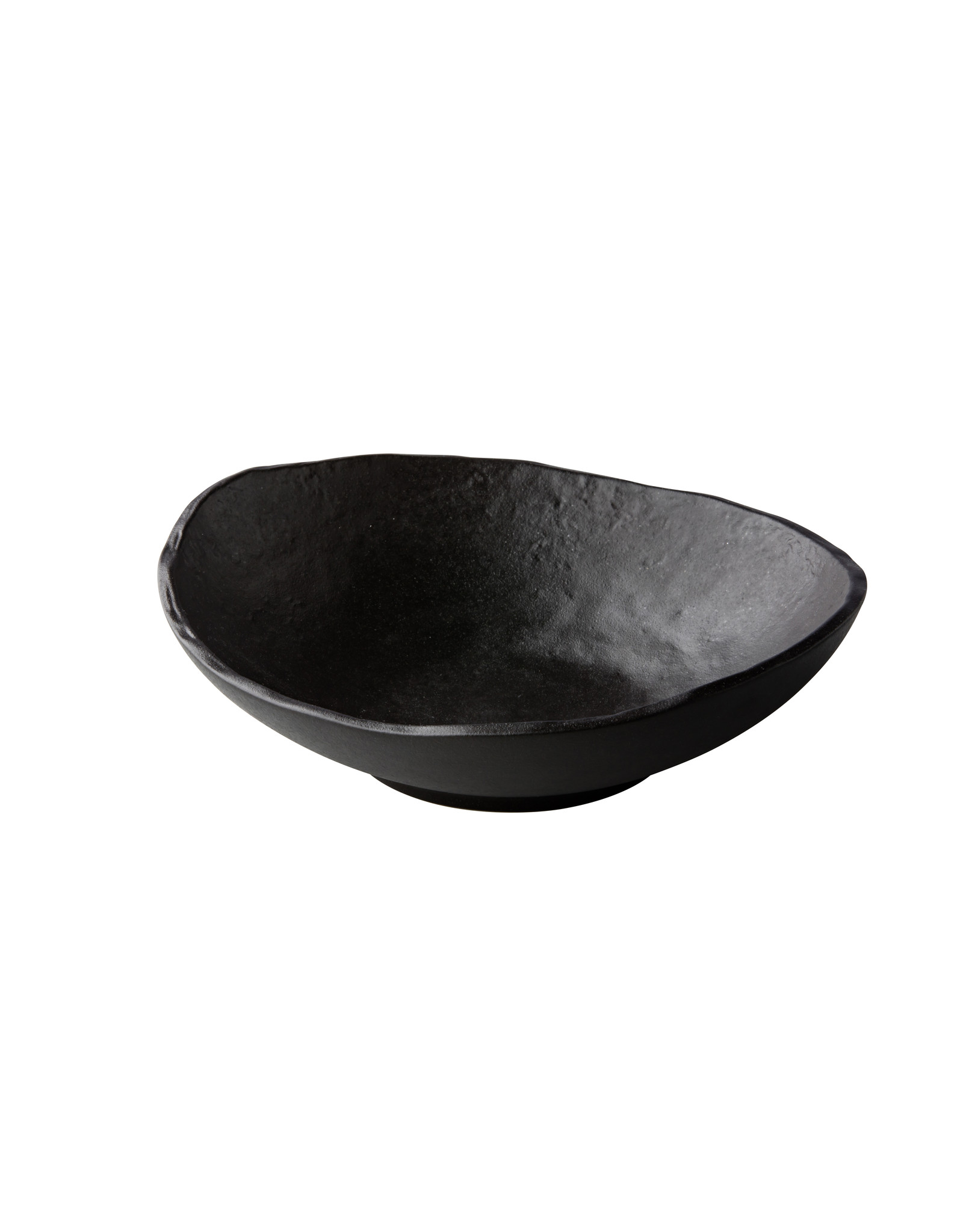 het spoor stil Eigenwijs Diep bord Oyster zwart 25cm - TX-Horeca