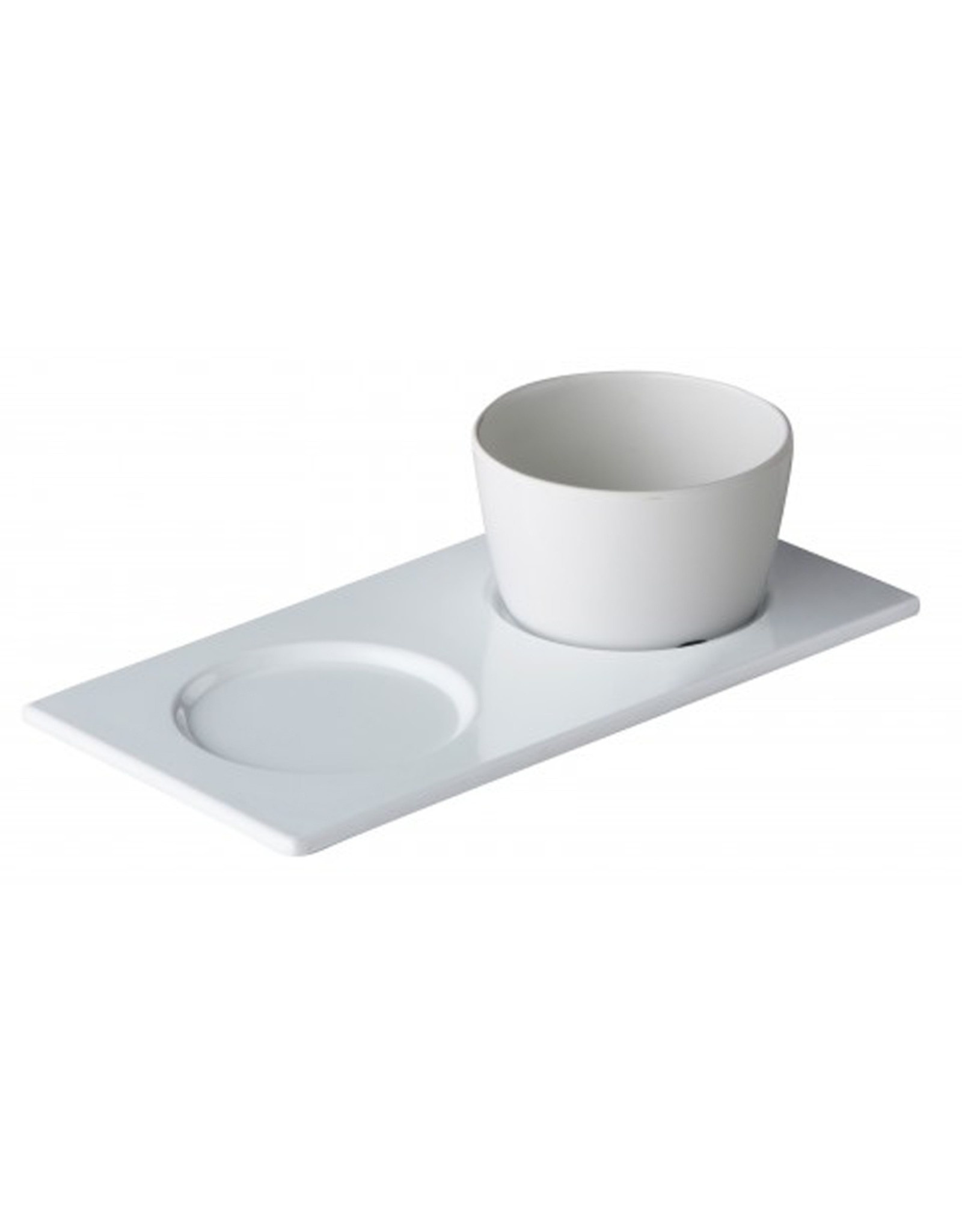 Stylepoint Melamine serving tray with 2 cut-outs 26,5x13,5cm