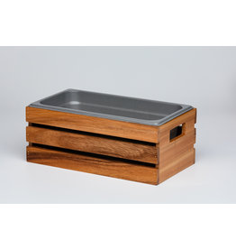 Stylepoint Acacia wood box GN 1/3 32,5 x 18 x 12,3 cm