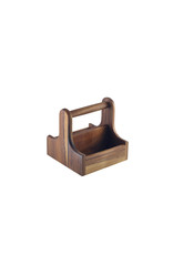 Stylepoint Wooden table caddy small handled acacia