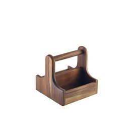 Stylepoint Wooden table caddy small handled acacia