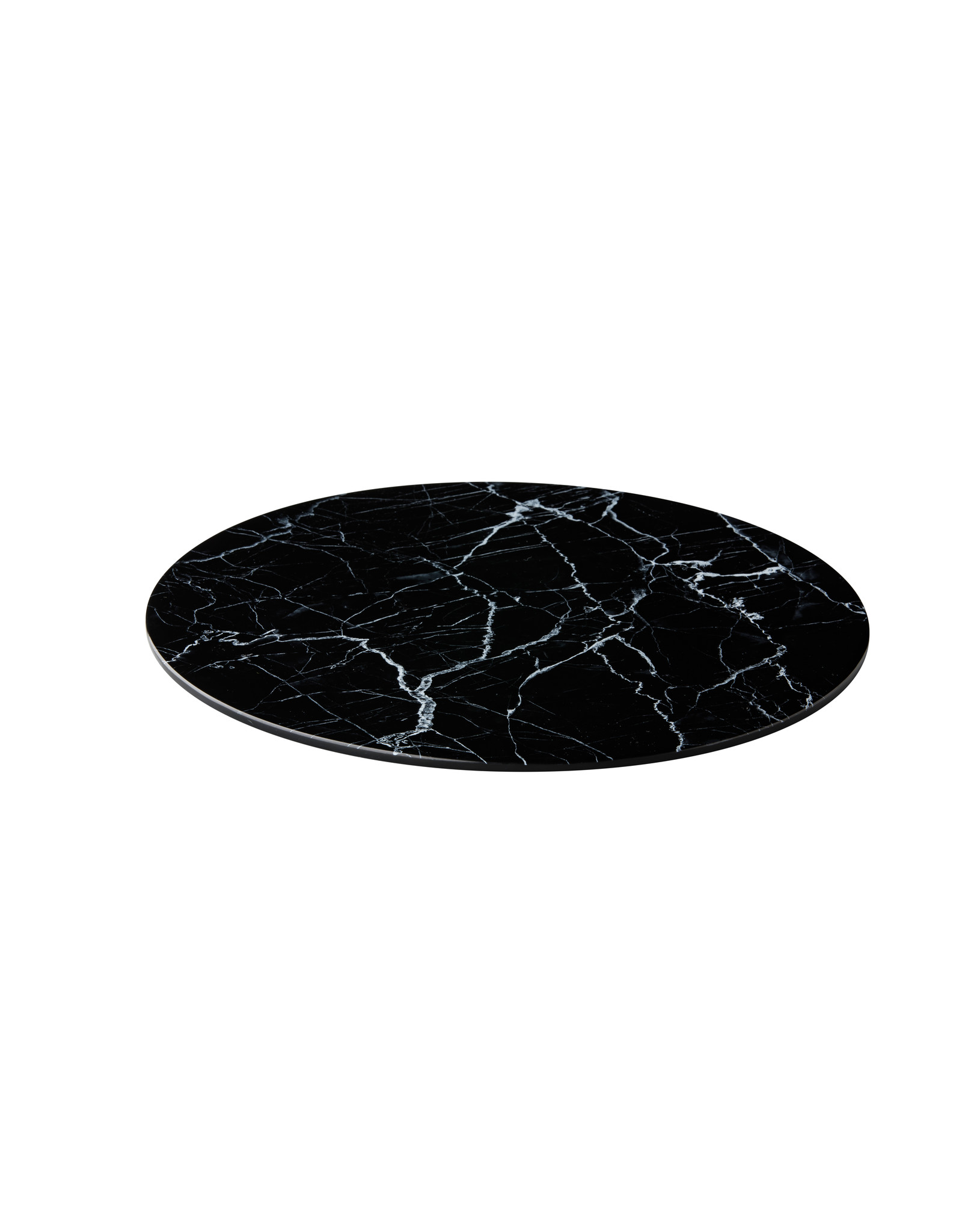 Stylepoint Plateau marble black round 33cm