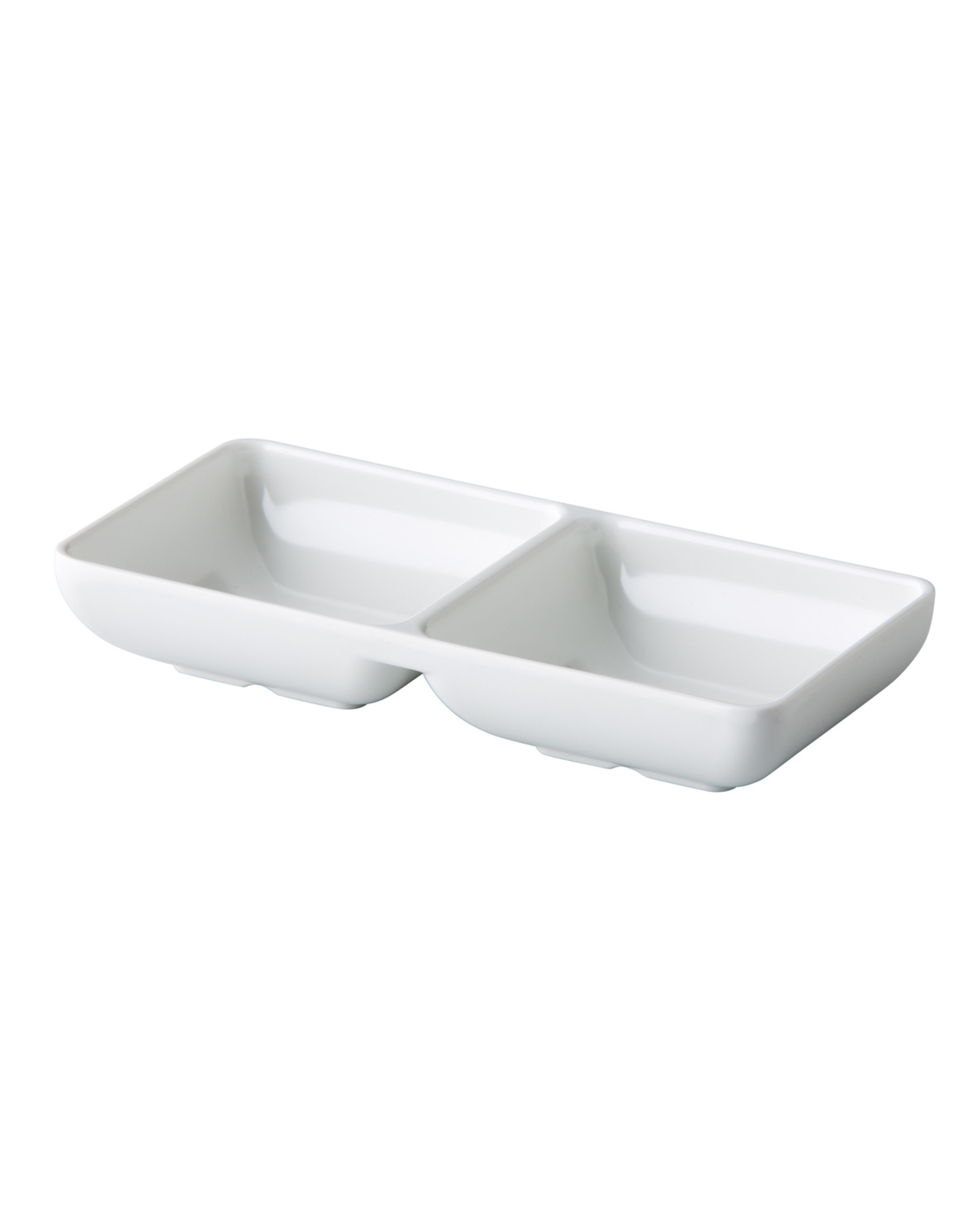 Stylepoint Melamine dubbel rechthoekig bakje 14,5 x 7 cm