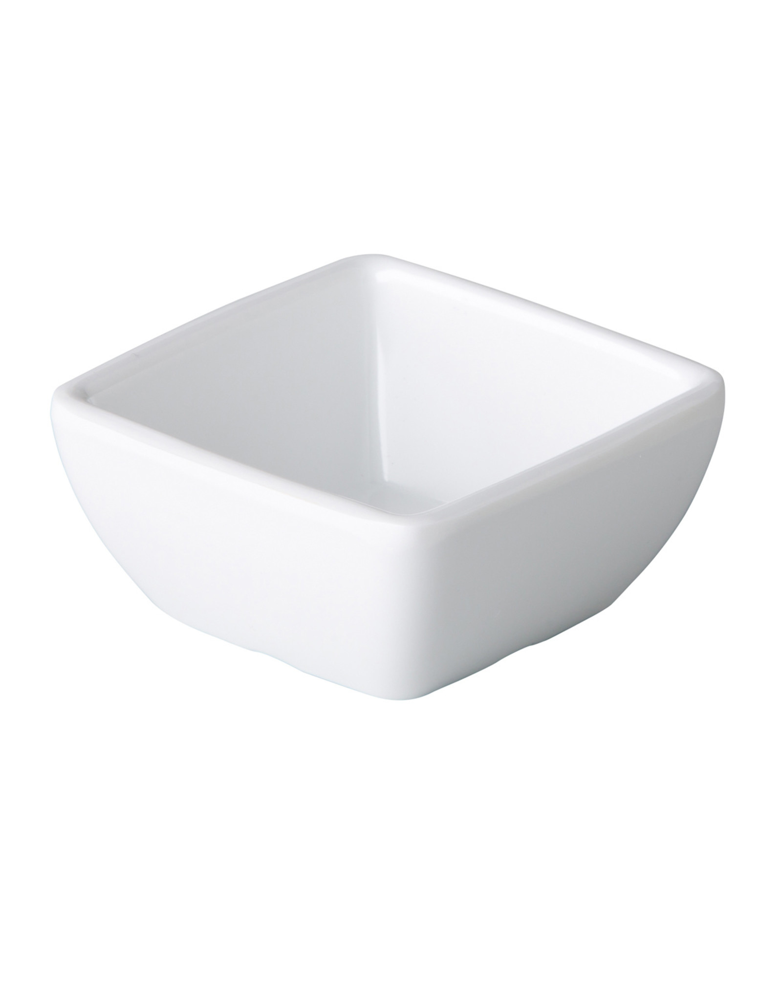 Stylepoint Curved square bowl white 6,3 x 6,3 x 3 cm