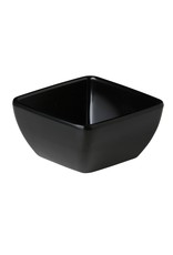 Stylepoint Melamine gebogen vierkant bakje zwart 10,8 x 10,8 x 5,7 cm