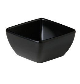 Stylepoint Melamine gebogen vierkant bakje zwart 10,8 x 10,8 x 5,7 cm