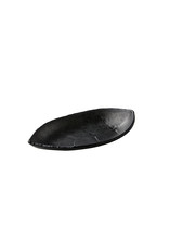 Stylepoint leaf-shaped dish black 22x13cm