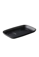 Stylepoint Serving tray with 2 cut-outs black 28 x 18 cm