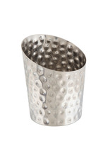 Stylepoint Stainless Steel serving cup hammered angled 9,5 cm