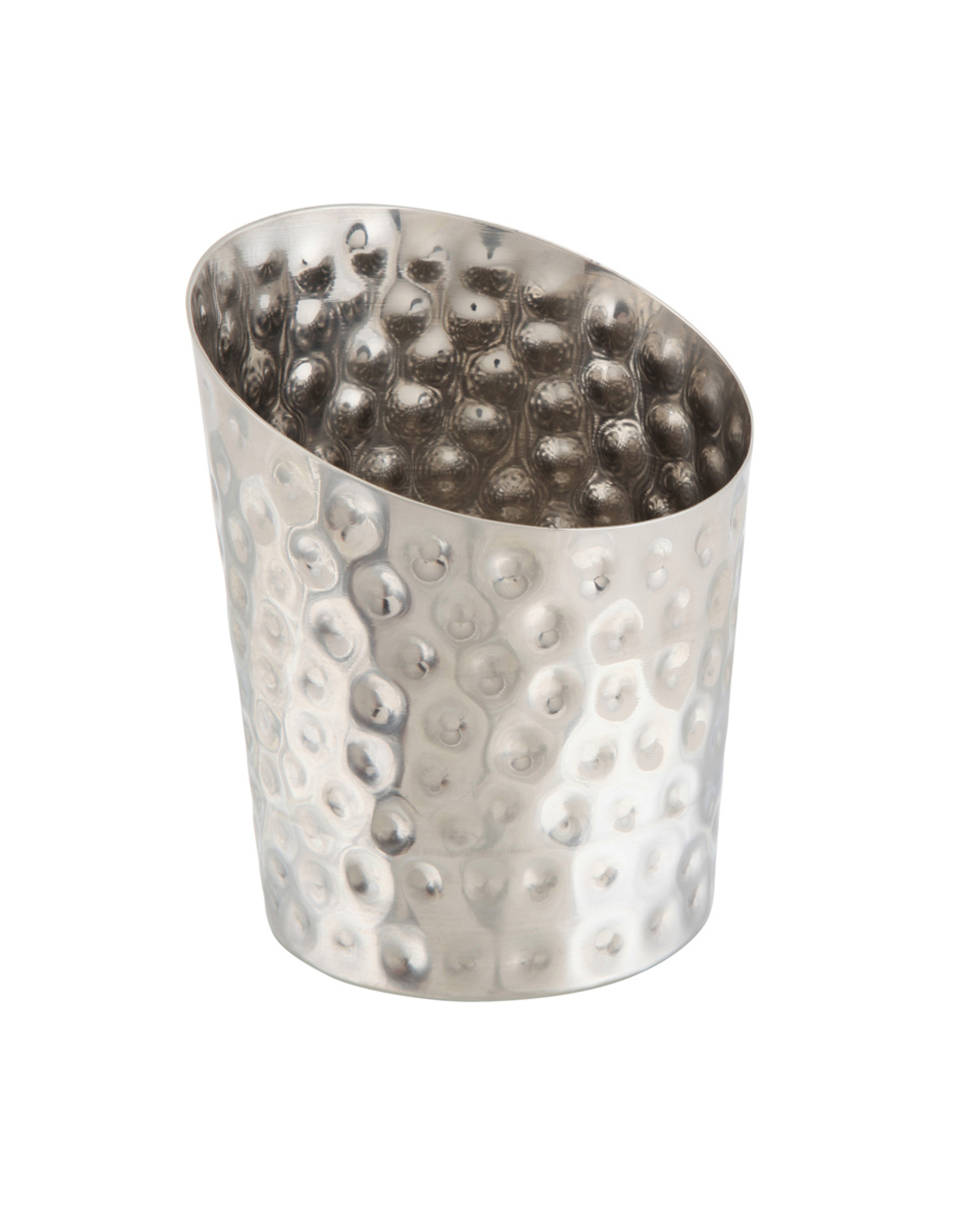 Stylepoint Stainless Steel serving cup hammered angled 9,5 cm