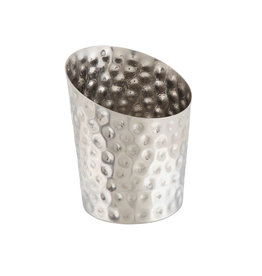 Stylepoint Stainless Steel serving cup hammered angled 9,5 cm