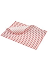 Stylepoint Greaseproof paper red gingham 35 x 25 cm 1000pcs