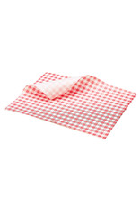 Stylepoint Greaseproof paper red gingham 25 x 20 cm 1000pcs