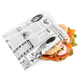 Stylepoint Vetvrij papier zak"Newspaper white"18x17cm 500-pak