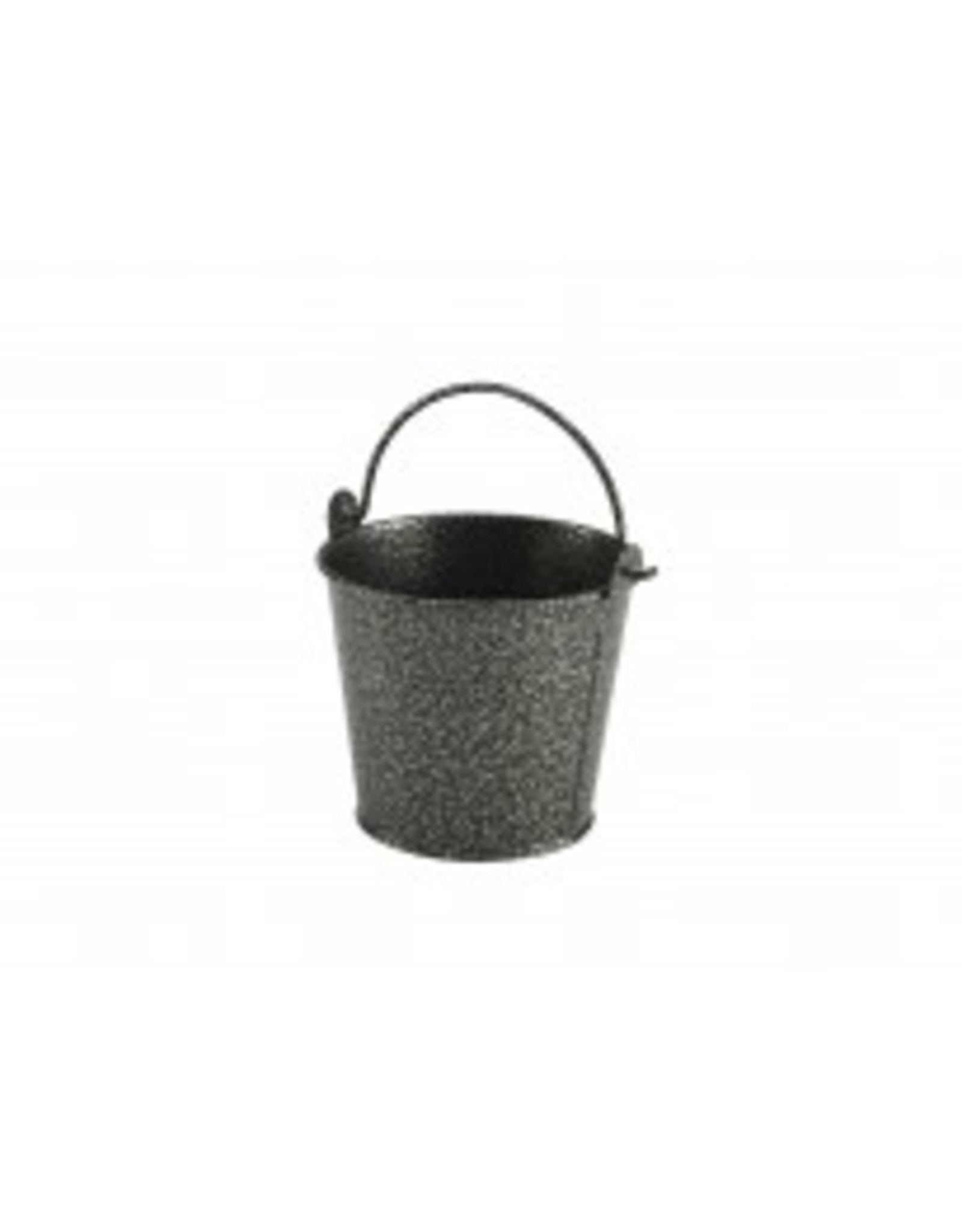 Stylepoint Galv. steel hammered serving bucket silver 10 cm