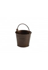 Stylepoint Galv. steel hammered serving bucket copper 10 cm