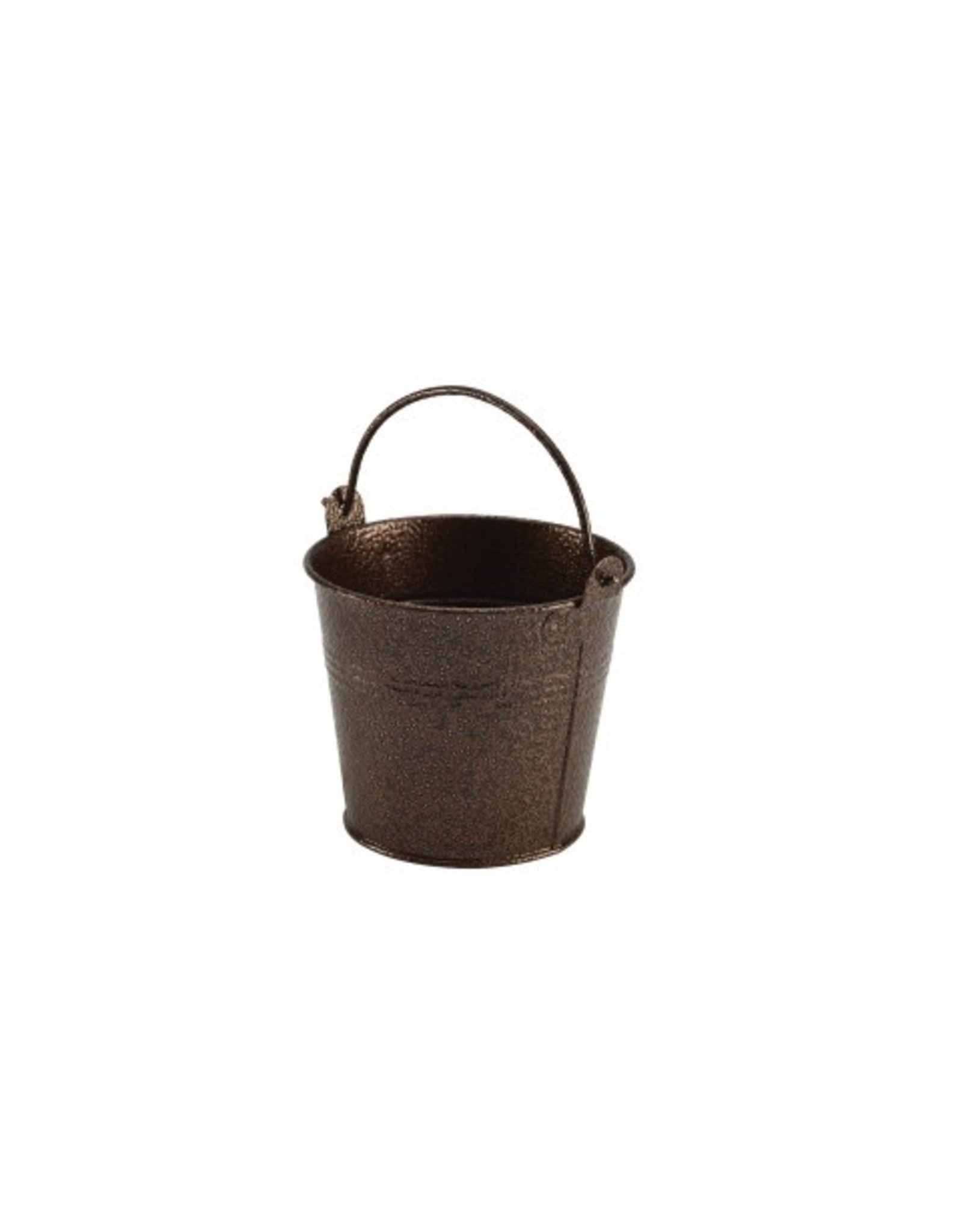 Stylepoint Galv. steel hammered serving bucket copper 10 cm