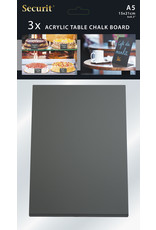 Stylepoint Table chalk board L-shaped set 3 pcs A5