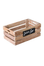 Stylepoint Mangowood crate with chalkboard 50 x 30 x 20 cm
