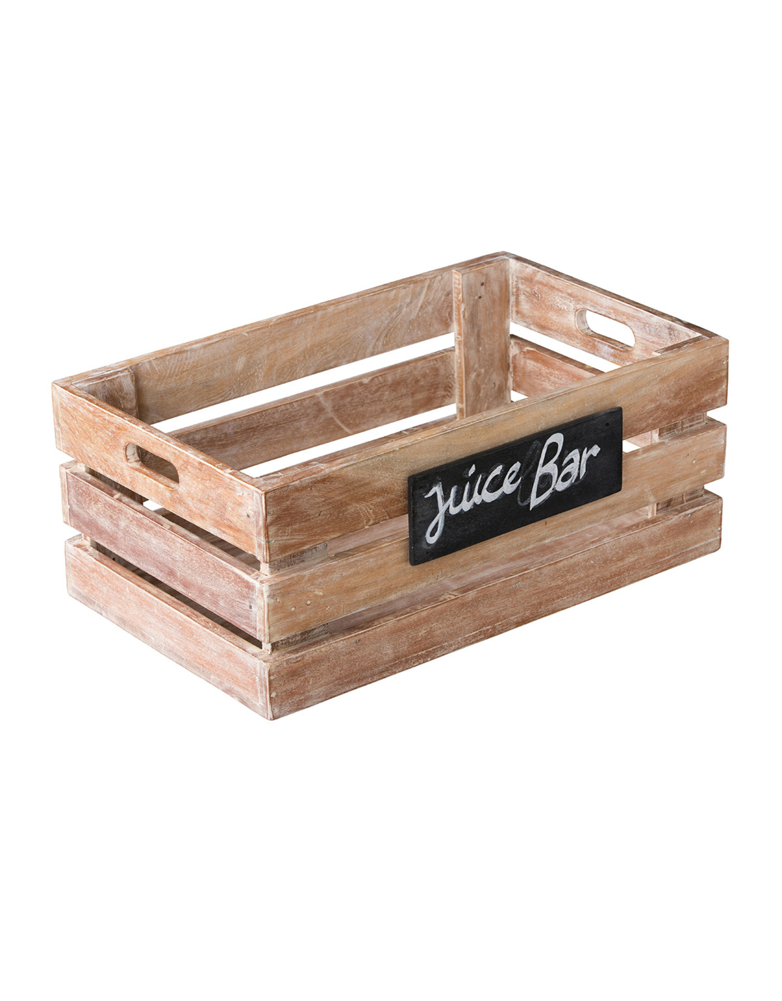 Stylepoint Mangowood crate with chalkboard 50 x 30 x 20 cm