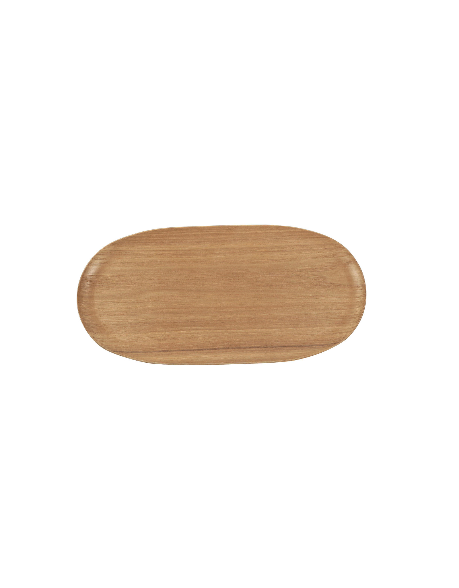 Teaclassix Oval tray non-slip 31x15cm Natural Wood