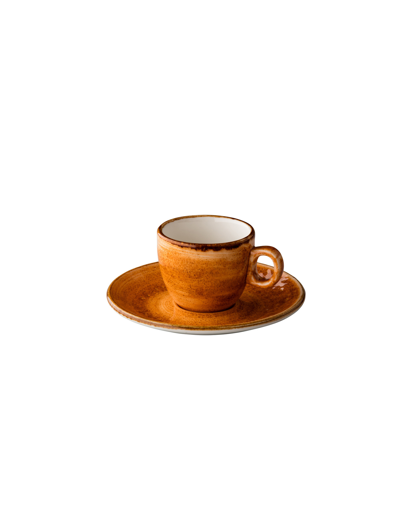 Stylepoint Jersey espresso saucer stackable orange 13 cm