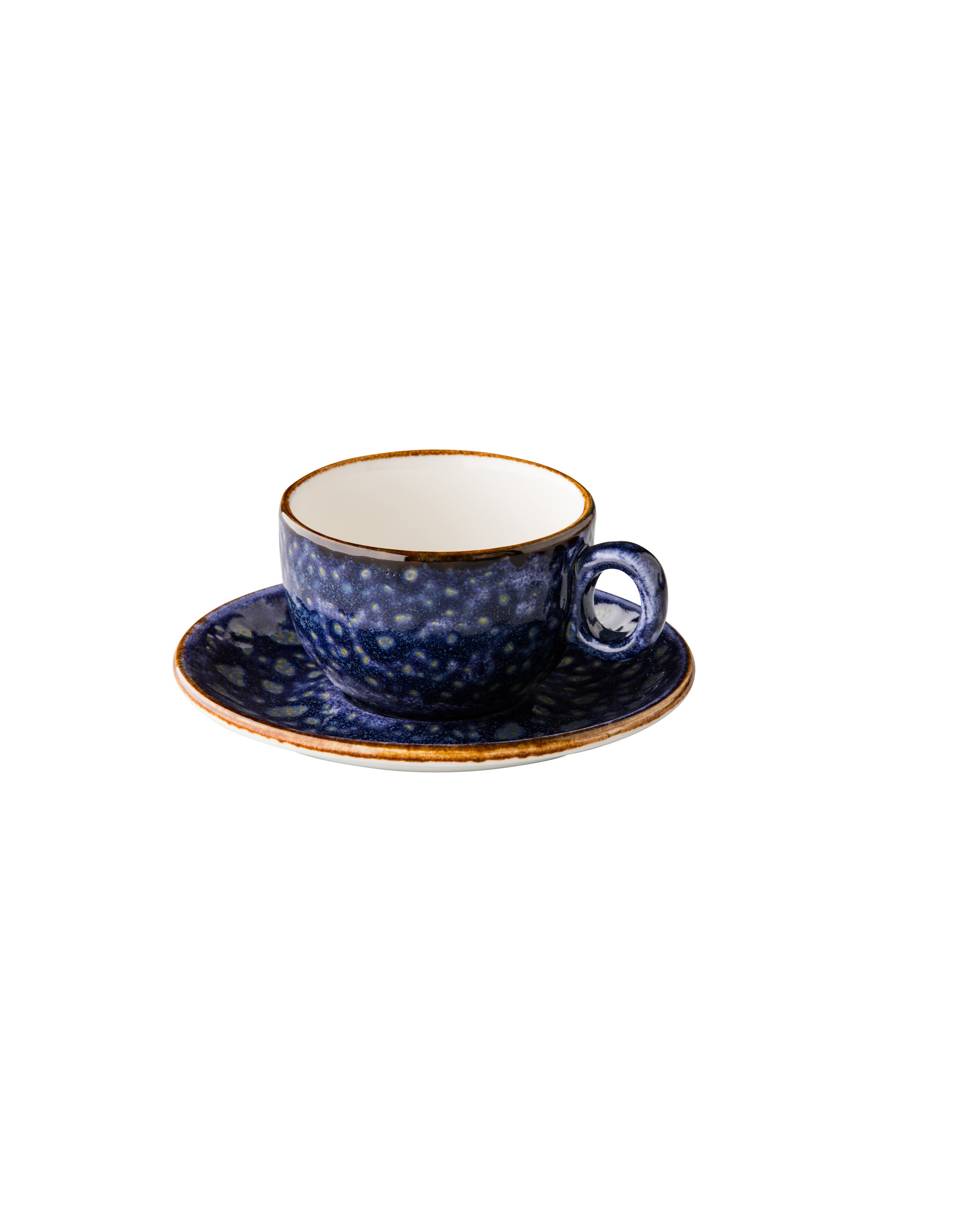 Stylepoint Jersey koffie/cappuccino kop stapelbaar blauw  200 ml