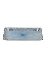 Tokyo Design Studio Sendan Blue rectangular plate/dish 23x11.5x2.3cm