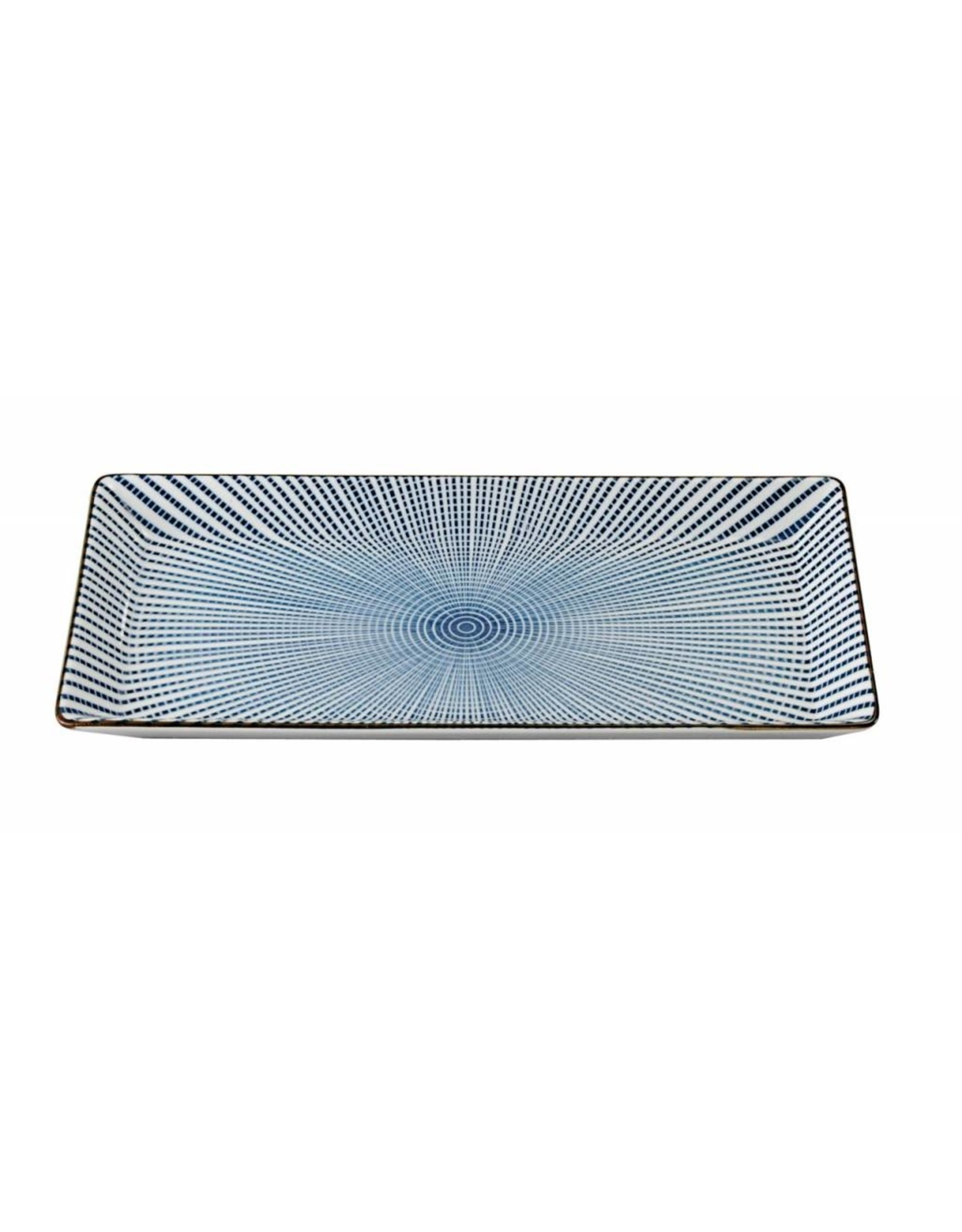 Tokyo Design Studio Sendan Blue rectangular plate/dish 23x11.5x2.3cm