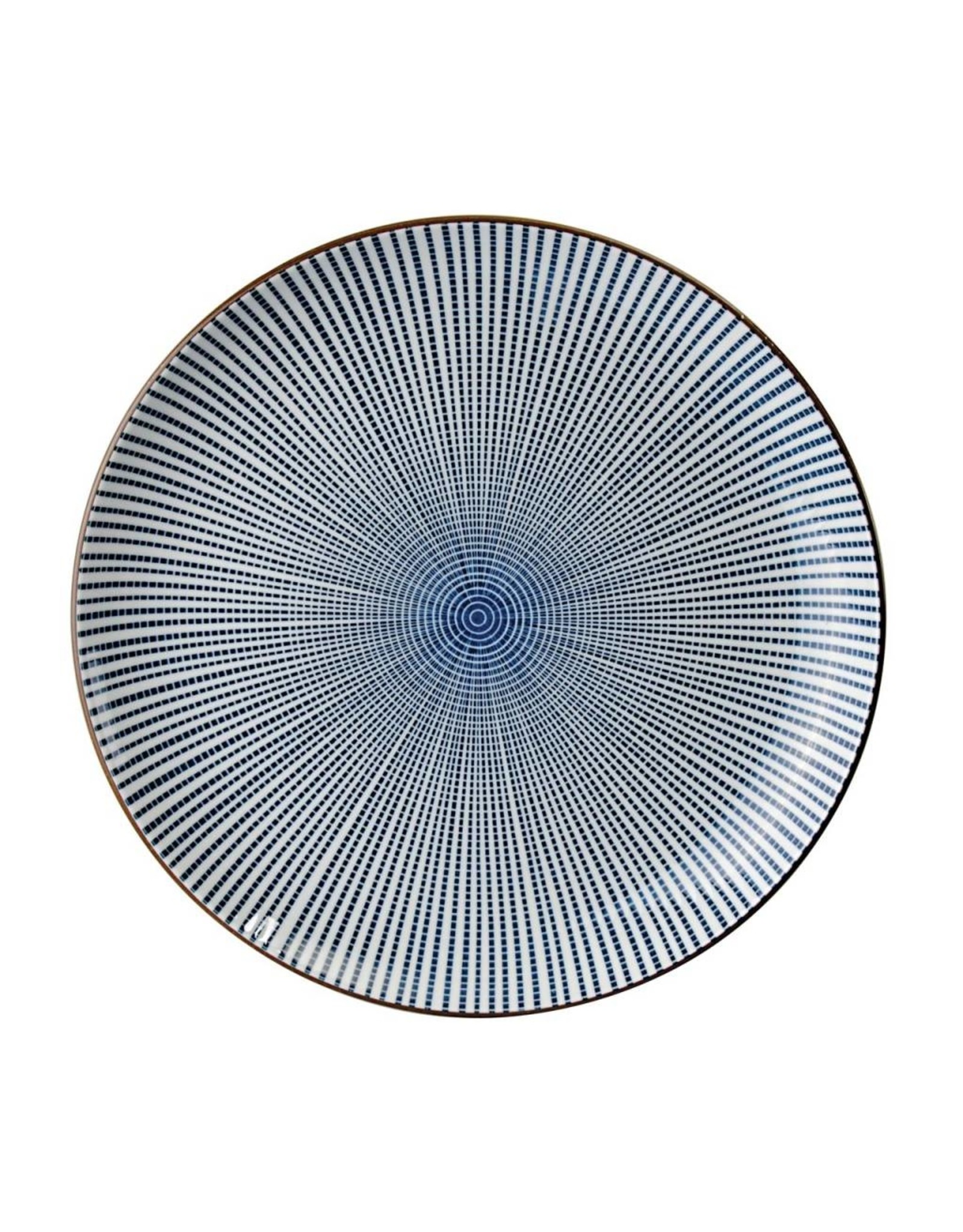 Tokyo Design Studio Sendan Blue round Plate 21.5x3cm