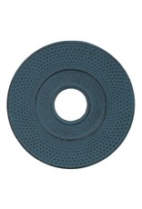 Teaclassix Ronde gietijzeren onderzetter voor de gietijzeren theepotten van Teaclassix, 14cm, blauw