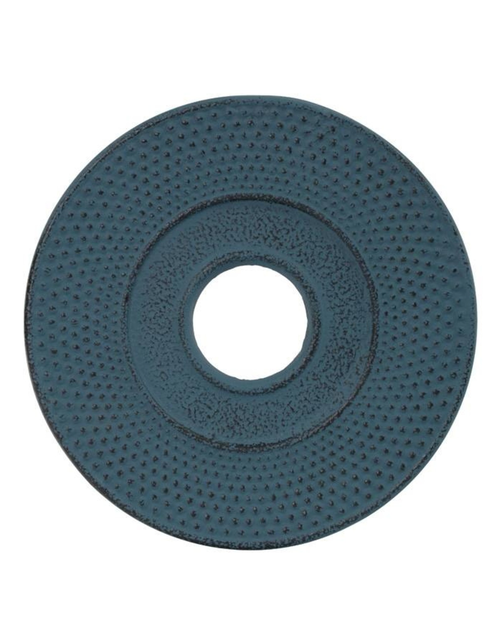 Teaclassix Ronde gietijzeren onderzetter voor de gietijzeren theepotten van Teaclassix, 14cm, blauw
