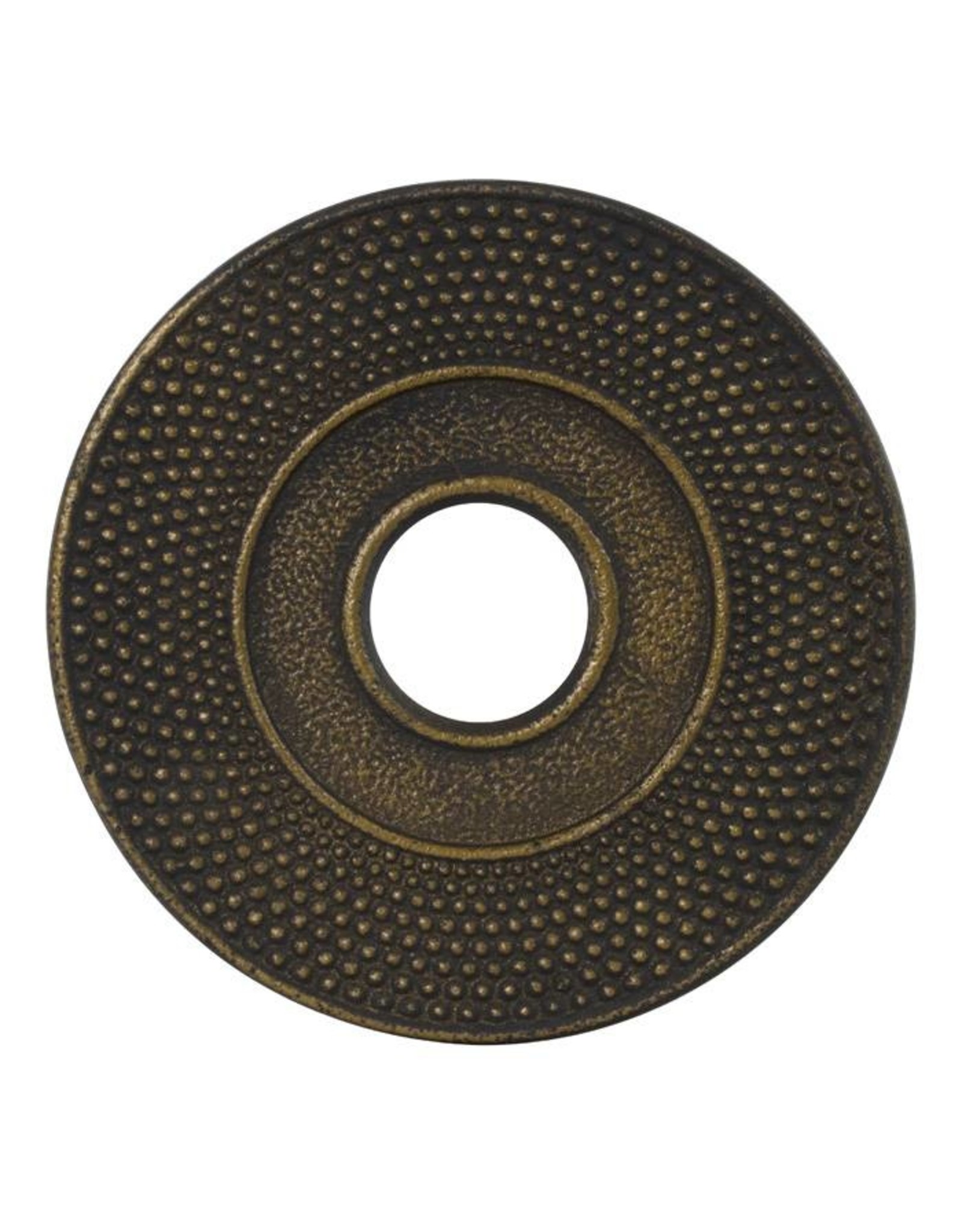 Teaclassix Round cast-iron coaster for the Teaclassix cast-iron teapot, 14cm, goud