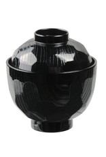 Tokyo Design Studio ABS Lacquerware Bowl whiteh lid 9.5x10cm black