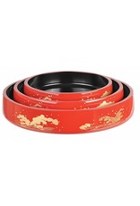 Tokyo Design Studio ABS Lacquerware Sushi Oke kom 37x6cm rood Wave
