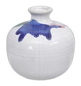 Tokyo Design Studio Handmade small vase 8.5x9cm white/blue/green
