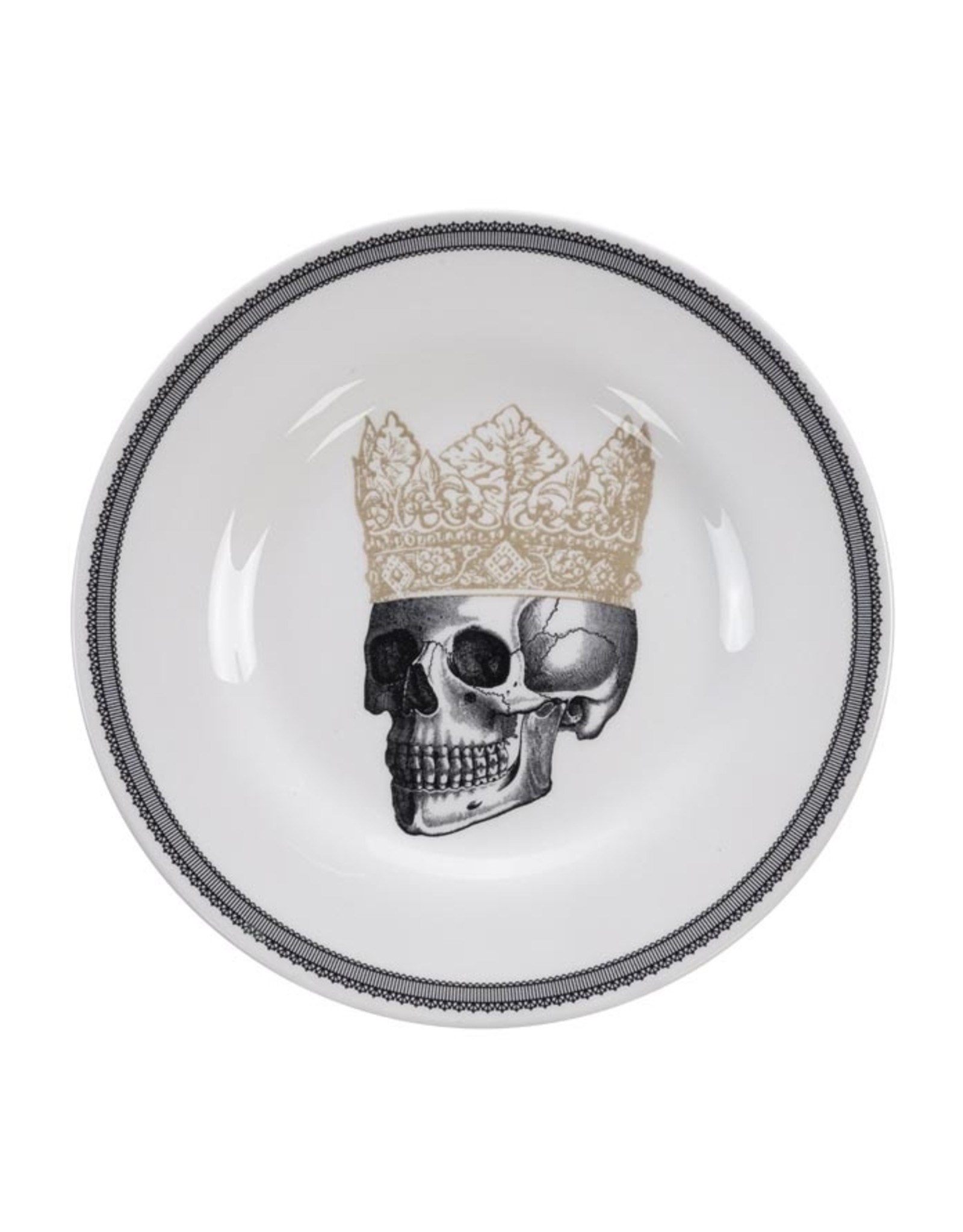 Tokyo Design Studio Skull Design Plate 21x2cm, Crown