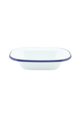 Stylepoint Emaille ovenschaal met blauwe rand 16 cm