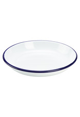 Stylepoint Emaille pastabord met blauwe rand 18 cm