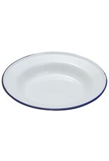 Stylepoint Enamel deep plate with blue rim 24 cm